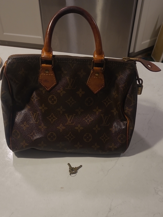 Louis Vuitton Handbags - Louis Vuitton Monogram Handheld Satchel - Dark Brown with Tan Trim
